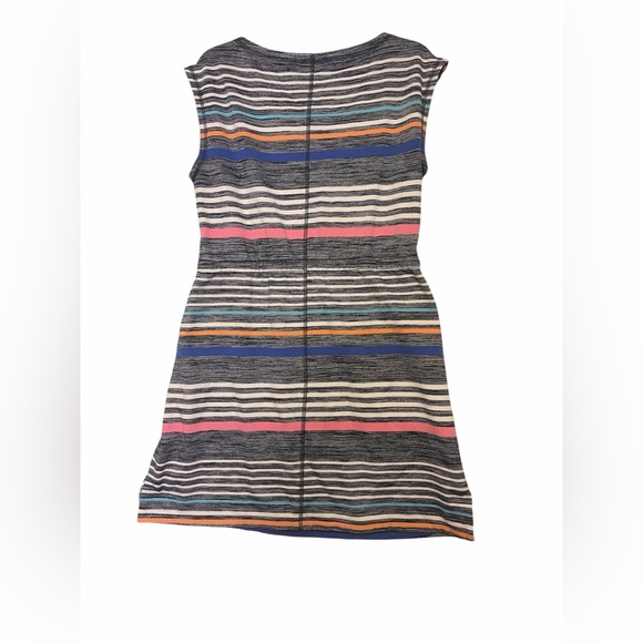 MULTI-COLOR STRIPE SHIFT DRESS - Picture 4 of 6
